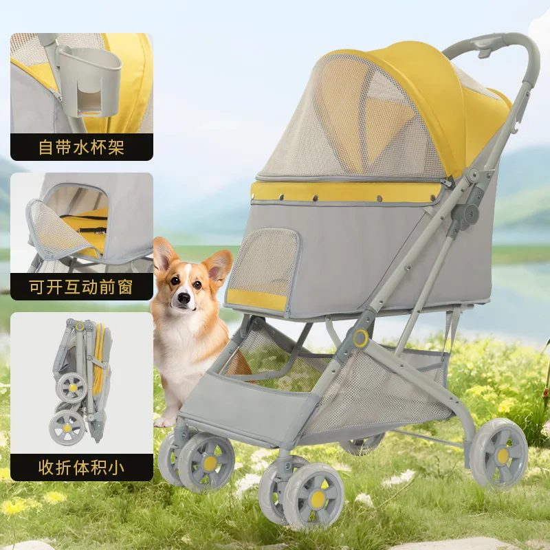 2025 Dog Cart High Beauty Breathable Pet Cart Foldable Cart Pet Dog Cat Small and Medium Sized Dog Pet Cart Cat Stroller
2025 Dog Cart High Beauty Breathable Pet Cart Foldable Cart Pet Dog Cat Small and Medium Sized Dog Pet Cart Cat Stroller