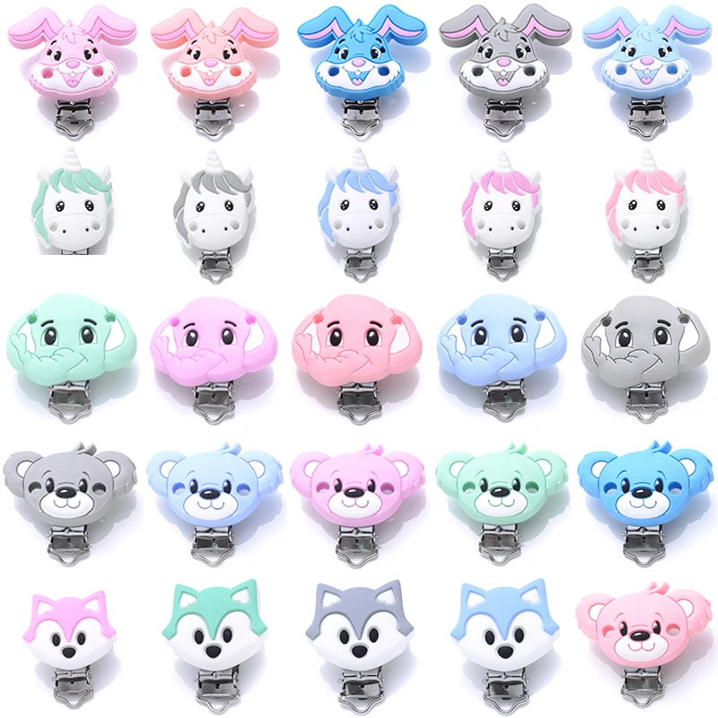1Pc Silicone Pacifier Clips Teether Cartoon Animals Baby Teething Teether Clip Necklace Beads Tool Nurs Accessories Food Grade
1Pc Silicone Pacifier Clips Teether Cartoon Animals Baby Teething Teether Clip Necklace Beads Tool Nurs Accessories Food Grade