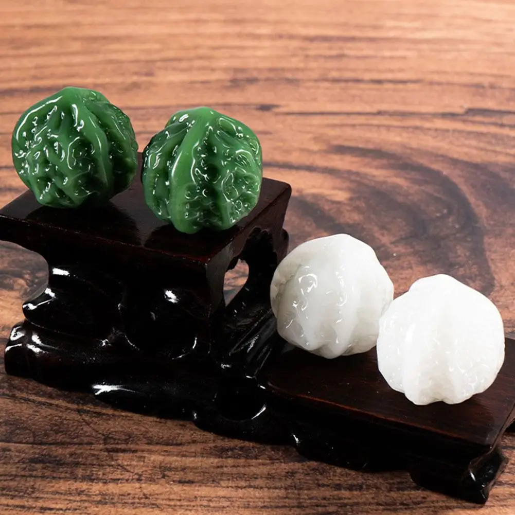 Wenwan Collection Healing Crystal Jade Walnut Handheld Ornament Fitness Hand Massage Balls For Home Decor Men Women Gifts Supply
Wenwan Collection Healing Crystal Jade Walnut Handheld Ornament Fitness Hand Massage Balls For Home Decor Men Women Gifts Supply