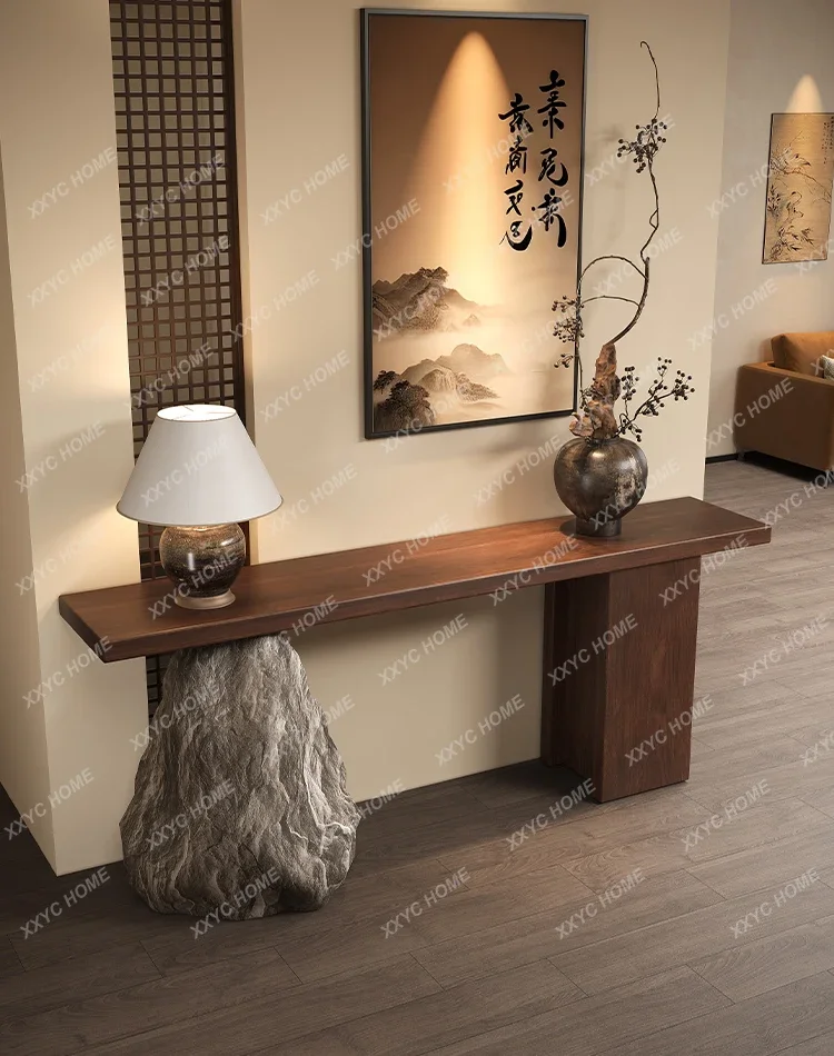imitation stone leg entrance table Hotel corridor end view table decorative table against the wall Solid wood strip case
imitation stone leg entrance table Hotel corridor end view table decorative table against the wall Solid wood strip case