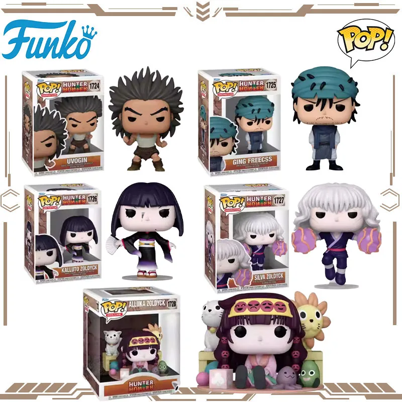Funko POP Original Hunter×Hunter Uvogin Ging Freecss Kalluto Silva Alluka Action Figure Toys for Boys Girls Gift Collectible
Funko POP Original Hunter×Hunter Uvogin Ging Freecss Kalluto Silva Alluka Action Figure Toys for Boys Girls Gift Collectible
