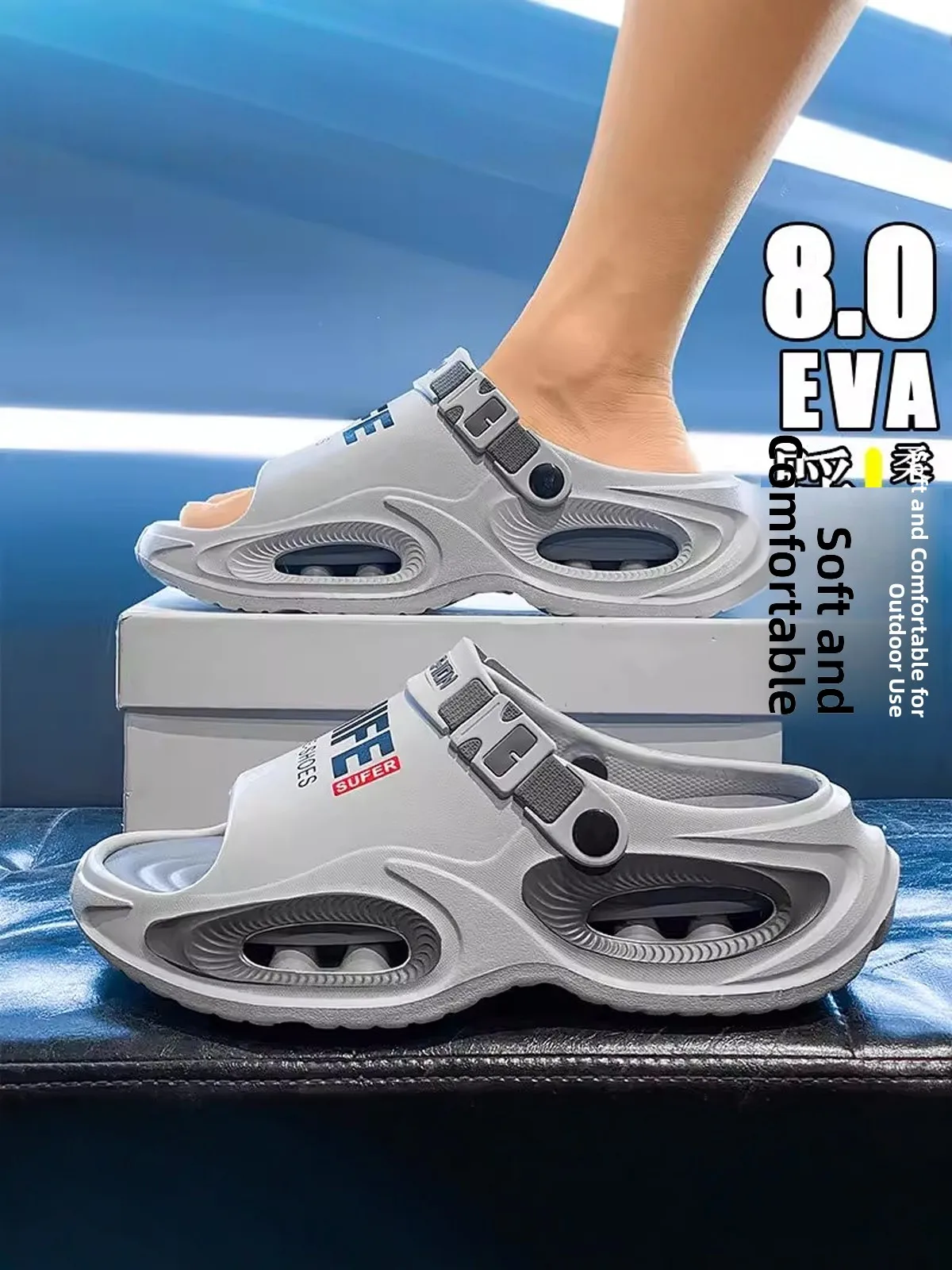 Men's Sandals 2026 New Summer Outdoor Wear Anti-slip Air Cushion Thick Bottom Driving Sport Dual-purpose Beach Sandals
Men's Sandals 2026 New Summer Outdoor Wear Anti-slip Air Cushion Thick Bottom Driving Sport Dual-purpose Beach Sandals