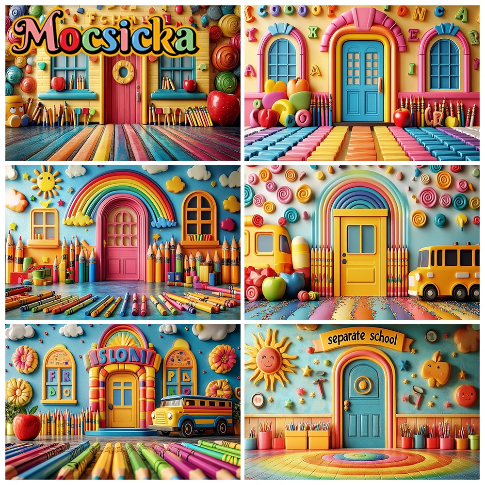 Mocsicka Photography Background School Student Children Baby Shower Birthday Backdrop Classroom Colored Pens Decors Photo Studio
Mocsicka Photography Background School Student Children Baby Shower Birthday Backdrop Classroom Colored Pens Decors Photo Studio