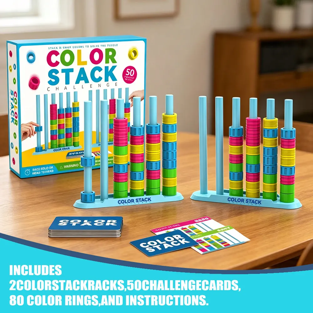 Color Stack Challenge A Fast-Paced Color Matching Puzzle Game for Fun Parties and Family Game Challenge Board Strategy Toy
Color Stack Challenge A Fast-Paced Color Matching Puzzle Game for Fun Parties and Family Game Challenge Board Strategy Toy