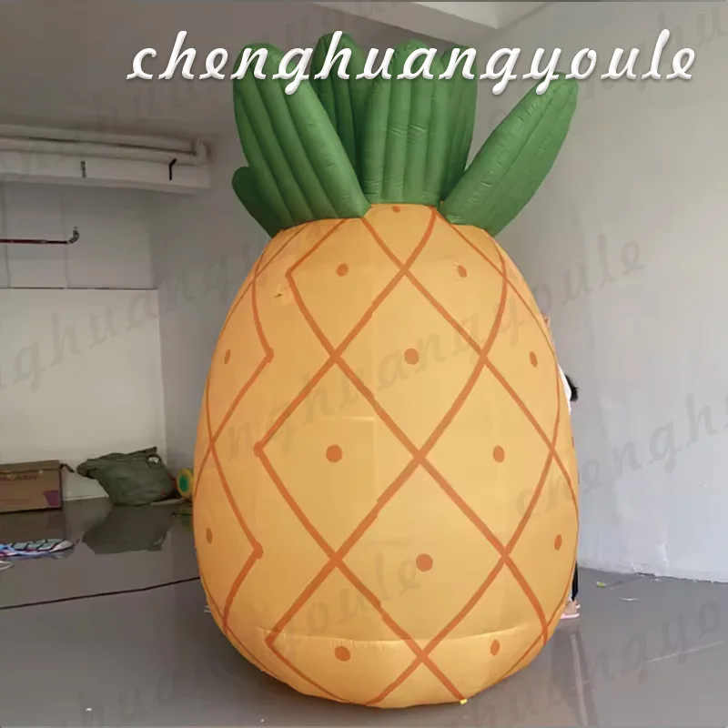 Inflatable cartoon pineapple air model with white LED lights outdoor fruit advertising campaign decorative props
Inflatable cartoon pineapple air model with white LED lights outdoor fruit advertising campaign decorative props