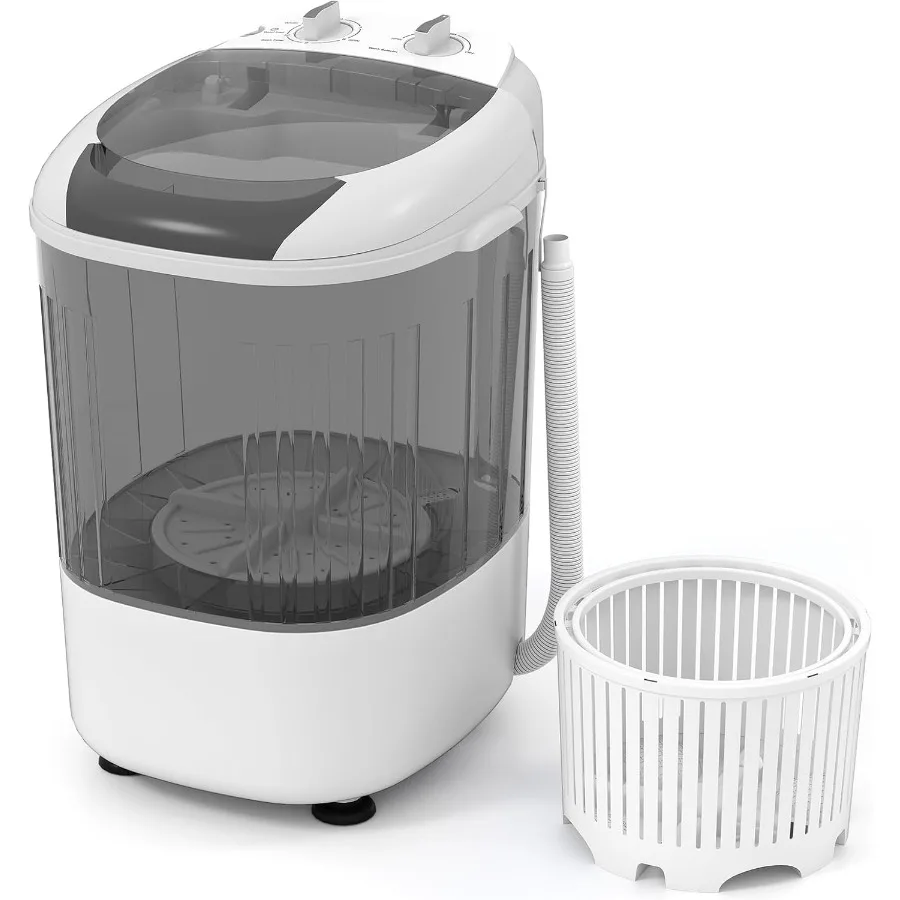 Compact Portable Washing Machine 5.5 lbs Mini Top Load Washer with Removable Spin Dry Tub and Safety Cover for Home Apartment R
Compact Portable Washing Machine 5.5 lbs Mini Top Load Washer with Removable Spin Dry Tub and Safety Cover for Home Apartment R