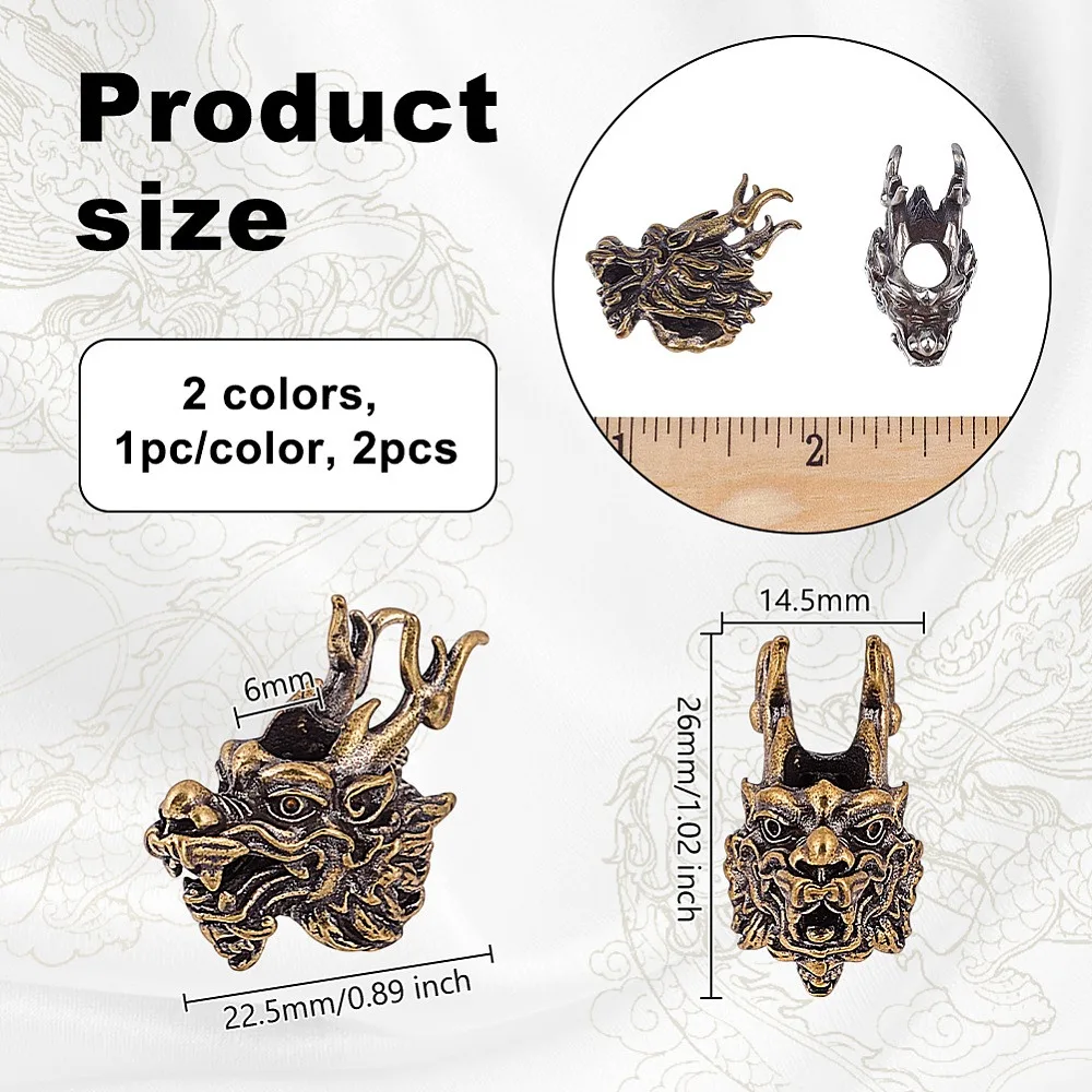 2Pcs 2 Colors Brass Pendants Kylin Charms Bronze Silver 26x14.5x22.5mm Hole: 6mm 1pc/color
2Pcs 2 Colors Brass Pendants Kylin Charms Bronze Silver 26x14.5x22.5mm Hole: 6mm 1pc/color