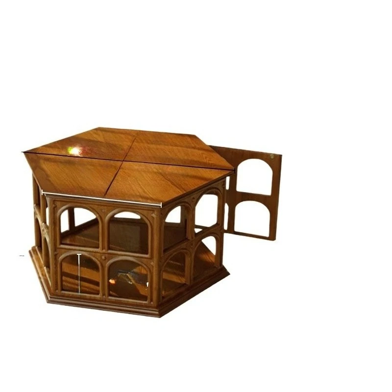 French retro solid wood coffee table, living room home high-end design arch hollow shape side table
French retro solid wood coffee table, living room home high-end design arch hollow shape side table
