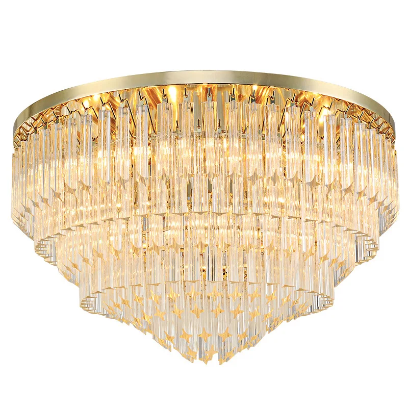 Crystal, ceiling lamp, living room, postmodern, minimalist, glass rod, round, stainless steel
Crystal, ceiling lamp, living room, postmodern, minimalist, glass rod, round, stainless steel