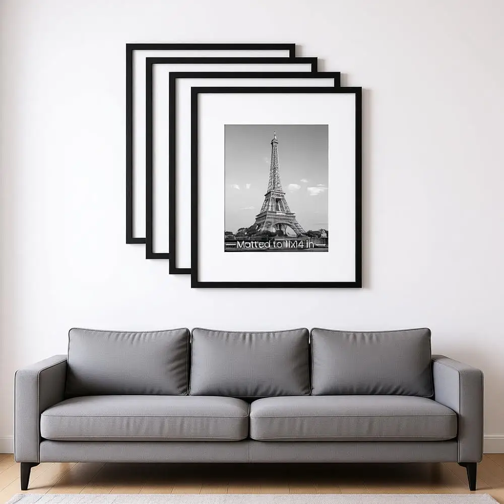 Набор из 5 рамок для картин 16x20, для фотографий 11x14 с паспарту или 16x20 без него, настенные постеры, черные
Набор из 5 рамок для картин 16x20, для фотографий 11x14 с паспарту или 16x20 без него, настенные постеры, черные