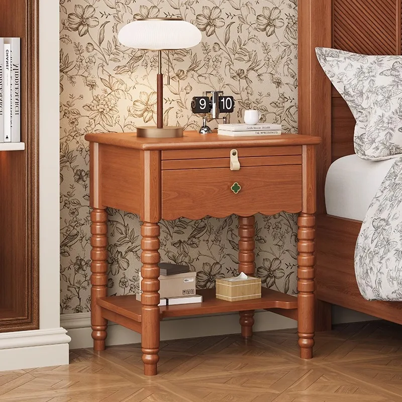 Retro style solid wood bedside table simple modern ash wood bedroom home locker medium ancient style bedside storage cabinet
Retro style solid wood bedside table simple modern ash wood bedroom home locker medium ancient style bedside storage cabinet