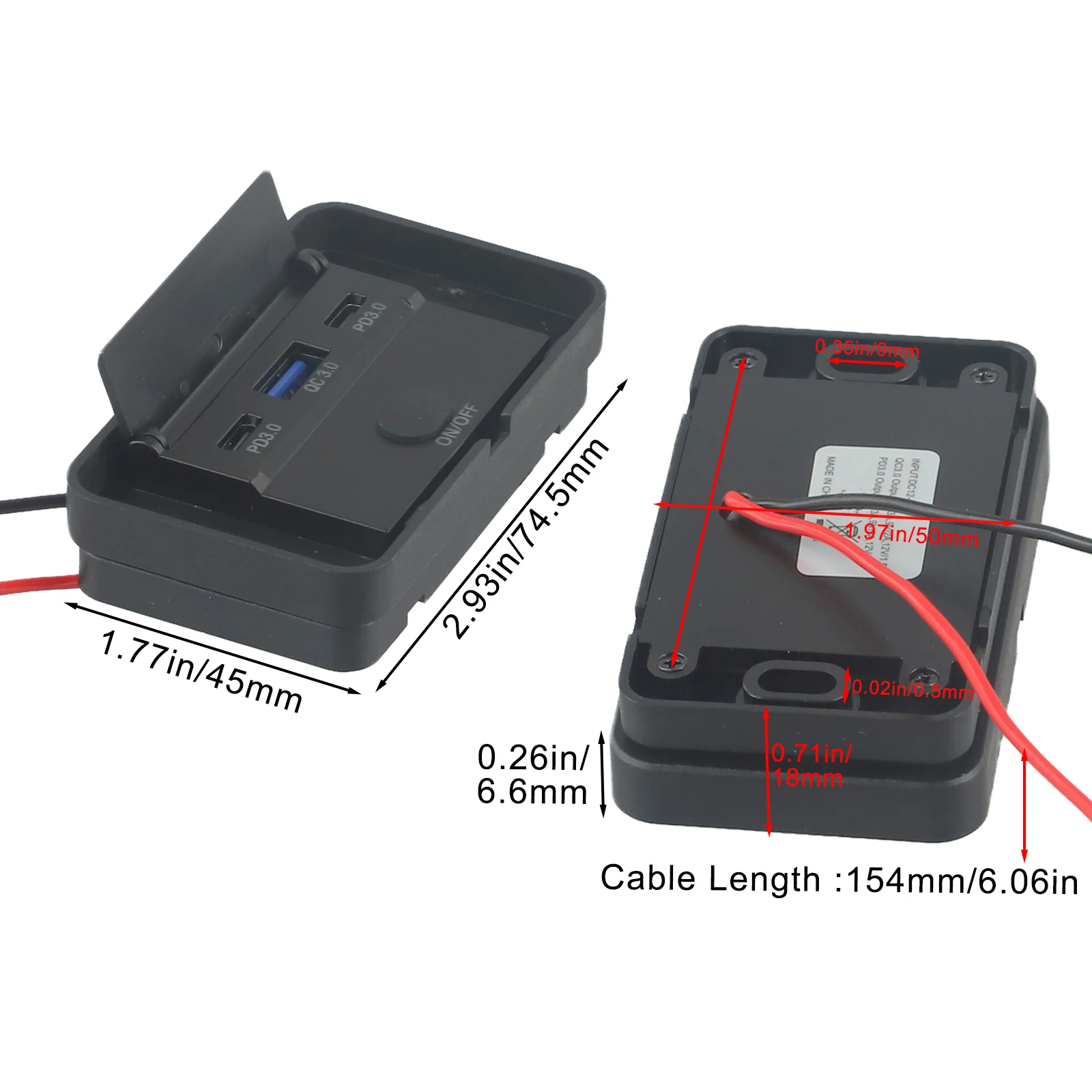 Car Charging Socket Dual PD Fast Charger Car Installation ABS Material Aluminum Alloy Shell Input Voltage 6-32V
Car Charging Socket Dual PD Fast Charger Car Installation ABS Material Aluminum Alloy Shell Input Voltage 6-32V