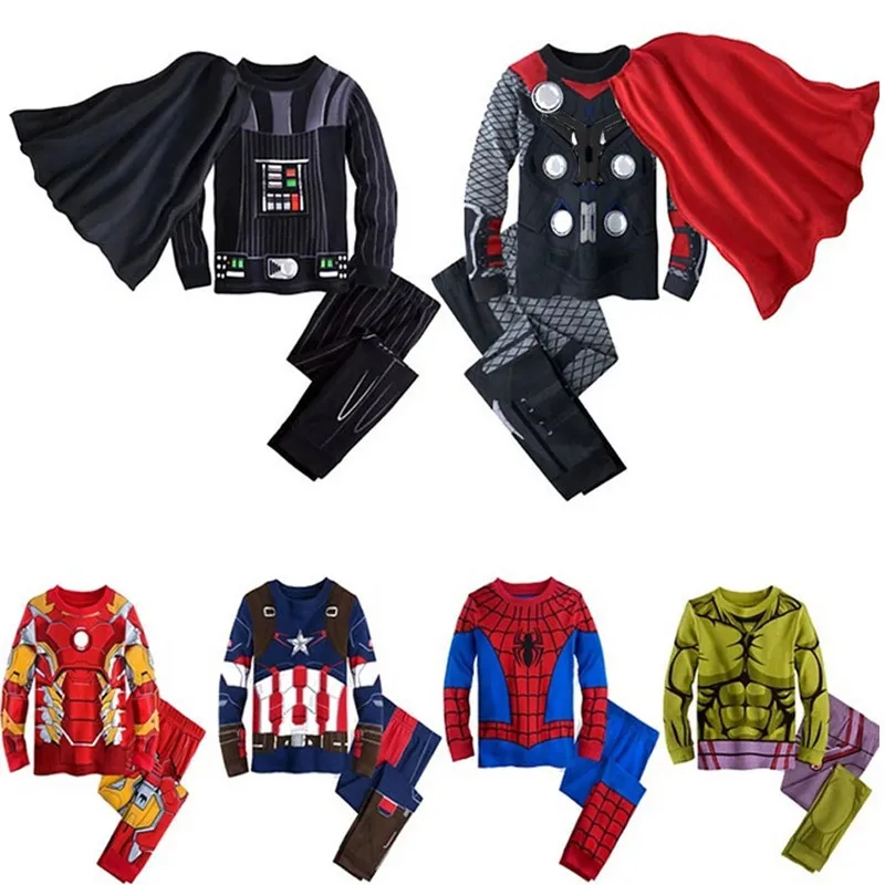 Boys Superhero Clothing Sets Long Sleeve Autumn Children Clothes Outfits 2Pcs Suits Captain America Superhero Jumpsuit for Kid
Boys Superhero Clothing Sets Long Sleeve Autumn Children Clothes Outfits 2Pcs Suits Captain America Superhero Jumpsuit for Kid