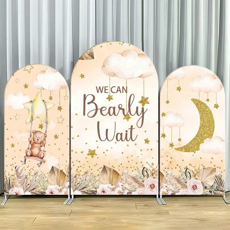 Single Side Arch Backdrop Cover Elegant Turquoise with Bow and High Heel Decorations
Single Side Arch Backdrop Cover Elegant Turquoise with Bow and High Heel Decorations