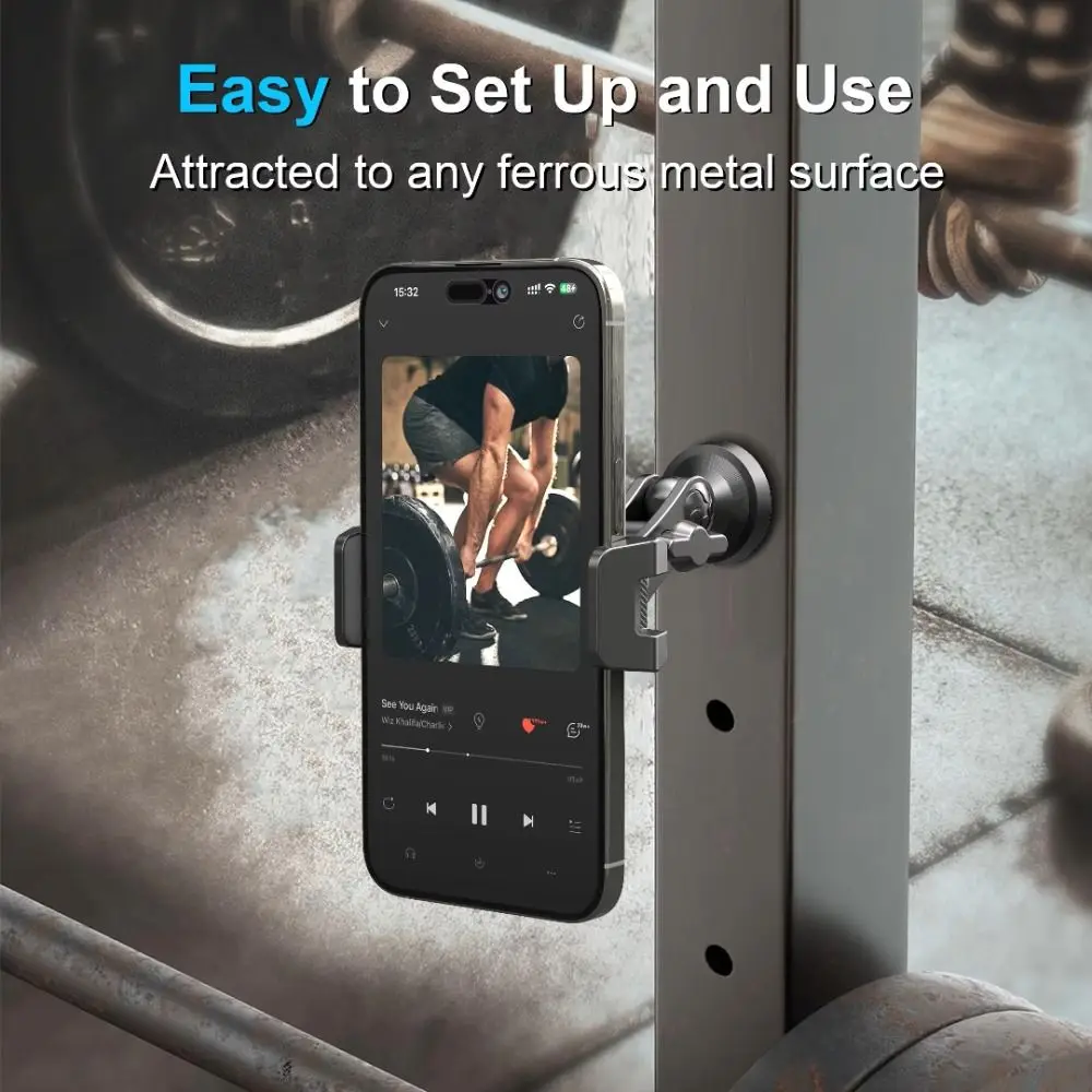 Two-Way Magnetic Suction Gym Phone Bracket 360 Degree Rotation Foldable Traning Selfie Phone Holder Adjustable Portable
Two-Way Magnetic Suction Gym Phone Bracket 360 Degree Rotation Foldable Traning Selfie Phone Holder Adjustable Portable
