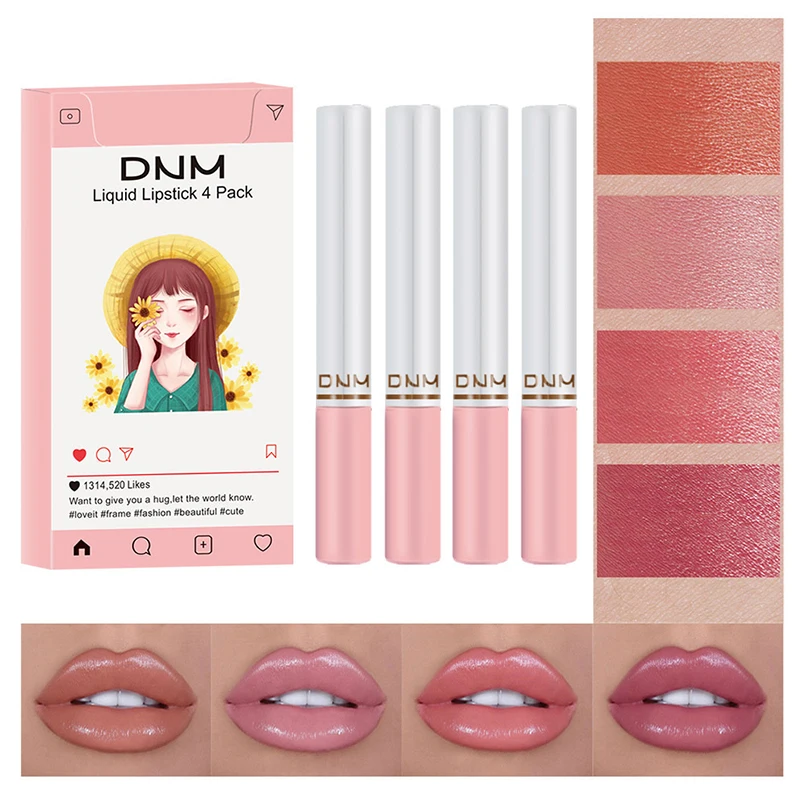Набор из 4 тонких губных помад, однотонный блеск для губ, матовая/увлажненная косметика для макияжа губ, подарок для девочек, женщин, 1,5 г * 4, косметика для макияжа
Набор из 4 тонких губных помад, однотонный блеск для губ, матовая/увлажненная косметика для макияжа губ, подарок для девочек, женщин, 1,5 г * 4, косметика для макияжа
