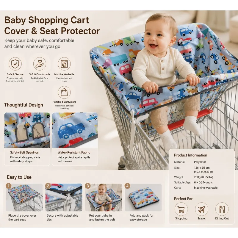 Cartoon Shopping Cart Cover Waterproof Anti-Dirty Kids Seat Cushion Item Baby Seat Pad for Grocery Supermarket Traveling
Cartoon Shopping Cart Cover Waterproof Anti-Dirty Kids Seat Cushion Item Baby Seat Pad for Grocery Supermarket Traveling