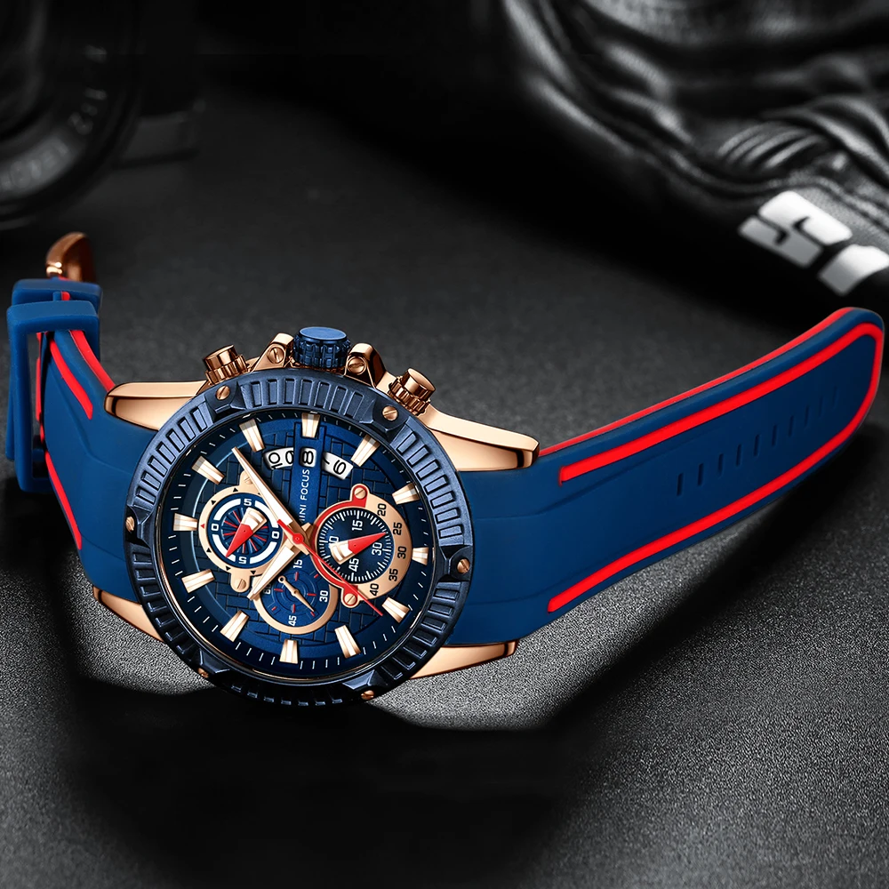 MINI FOCUS Multifunctional Sport Quartz Watch Mens Watches Waterproof Chronograph Wrist Watch with Date Luminous Hands 0244G
MINI FOCUS Multifunctional Sport Quartz Watch Mens Watches Waterproof Chronograph Wrist Watch with Date Luminous Hands 0244G