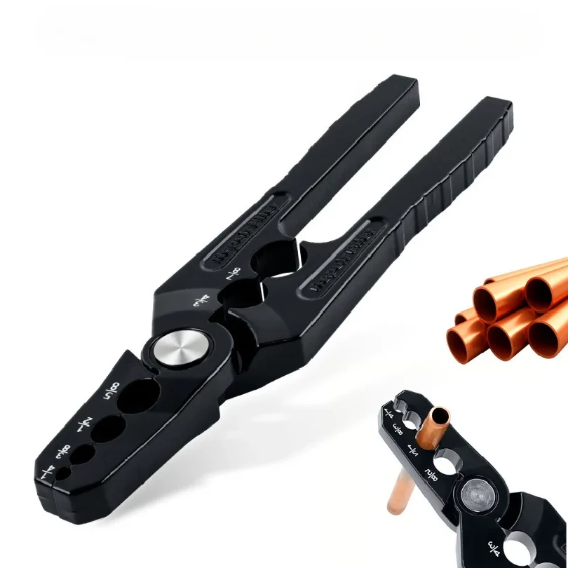 6-In-1 Air-Conditioning Copper Pipe Rounding Pliers Flat Pipe Restore Rounding Tools Diameter 1/4" 3/8" 1/2" 5/8" 3/4" 7/8" Pipe
6-In-1 Air-Conditioning Copper Pipe Rounding Pliers Flat Pipe Restore Rounding Tools Diameter 1/4" 3/8" 1/2" 5/8" 3/4" 7/8" Pipe