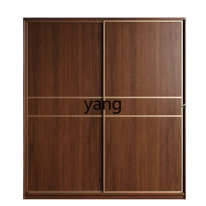 YJQ all solid wood sliding door wardrobe bedroom household walnut furniture hanging clothes cabinet
YJQ all solid wood sliding door wardrobe bedroom household walnut furniture hanging clothes cabinet