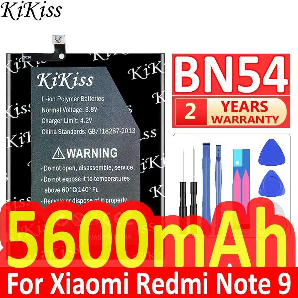 Mobile Phone Battery BN54 5600mAh For Xiaomi Redmi Note 9 5G note9 5G Redmi 10X 4G Redmi10X 4G
Mobile Phone Battery BN54 5600mAh For Xiaomi Redmi Note 9 5G note9 5G Redmi 10X 4G Redmi10X 4G