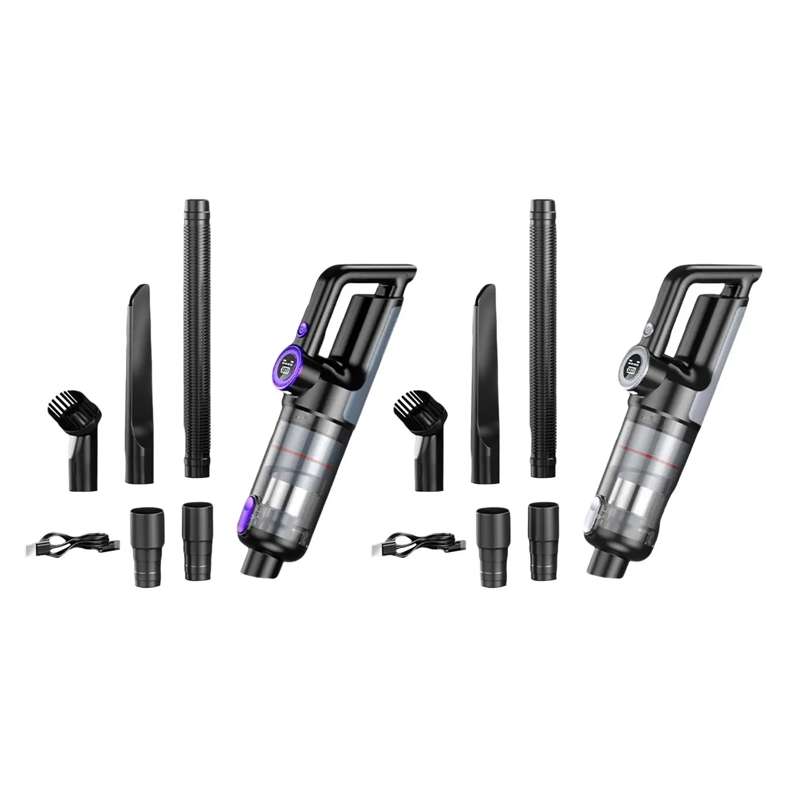 Handheld Vacuums Rechargeable LCD Display Multifunctional Low Noise High Power Cordless Car Vacuum Cleaner for Household Office
Handheld Vacuums Rechargeable LCD Display Multifunctional Low Noise High Power Cordless Car Vacuum Cleaner for Household Office