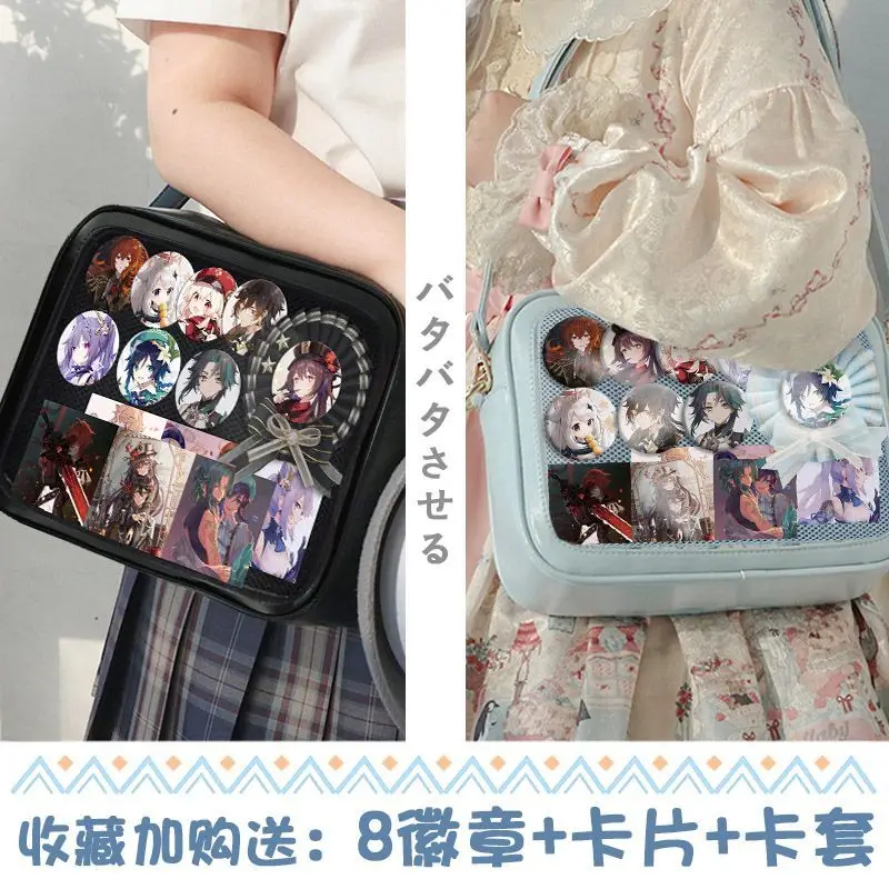 Genshin Impact Collaboration Hu Tao Wendy Zhongli Pain Single Shoulder Cute Girls Large Capacity Handbag Crossbody Bag Lo 
Genshin Impact Collaboration Hu Tao Wendy Zhongli Pain Single Shoulder Cute Girls Large Capacity Handbag Crossbody Bag Lo