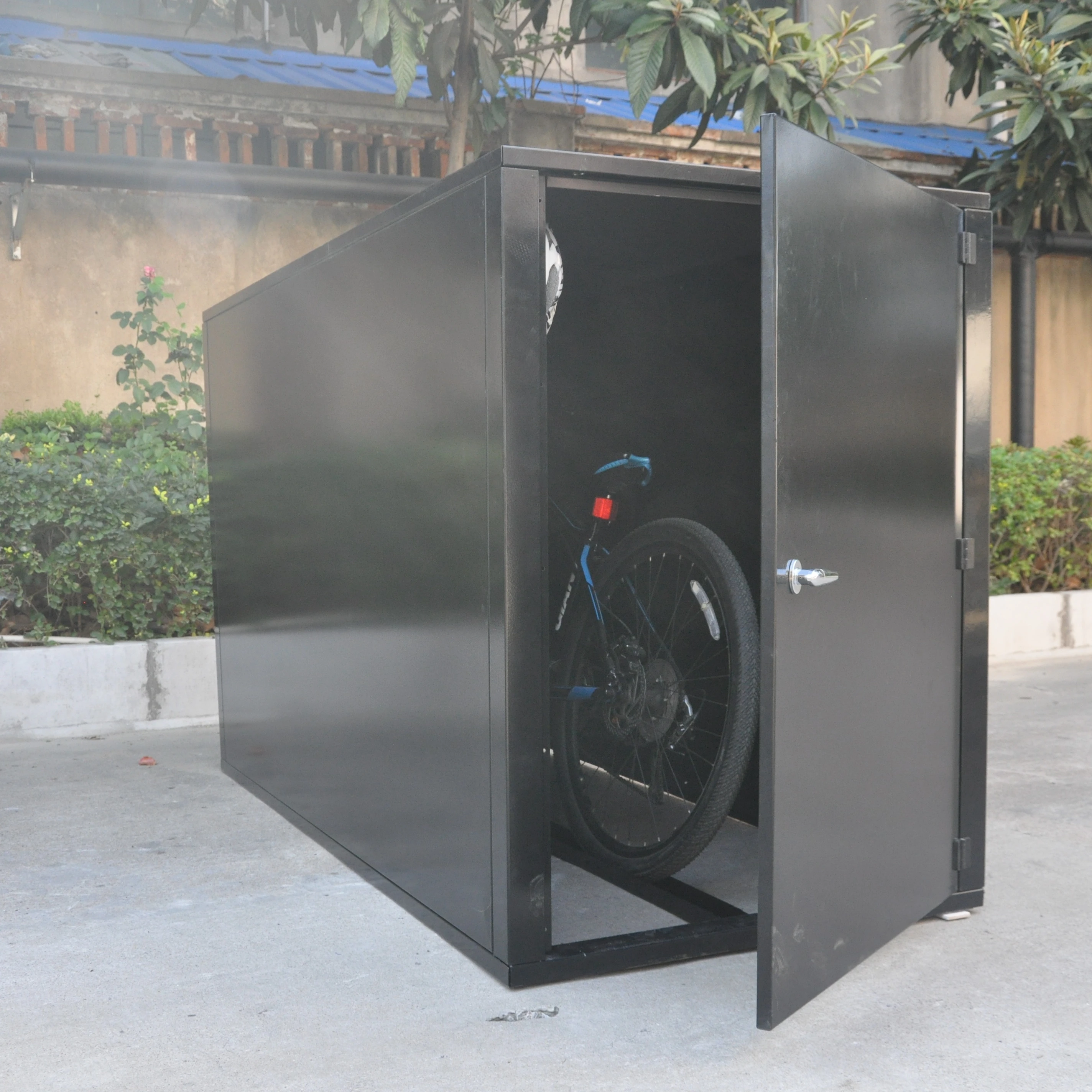 STLF Galvanized Black Bike Storage Box Carbon Steel Suitable for Outdoor Bicycle Rack High Quality Custom Made
STLF Galvanized Black Bike Storage Box Carbon Steel Suitable for Outdoor Bicycle Rack High Quality Custom Made