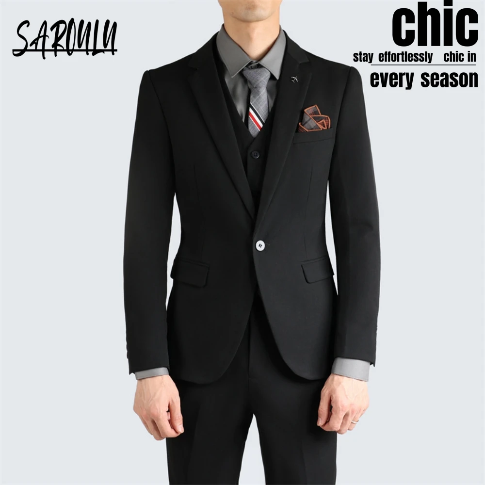 Classic Vocation Men's Suit Set 2-pieces Blazer With Matching Pants Tuxedo Smooth Groom Wear Modern Handsome Banquet Dancing
Classic Vocation Men's Suit Set 2-pieces Blazer With Matching Pants Tuxedo Smooth Groom Wear Modern Handsome Banquet Dancing