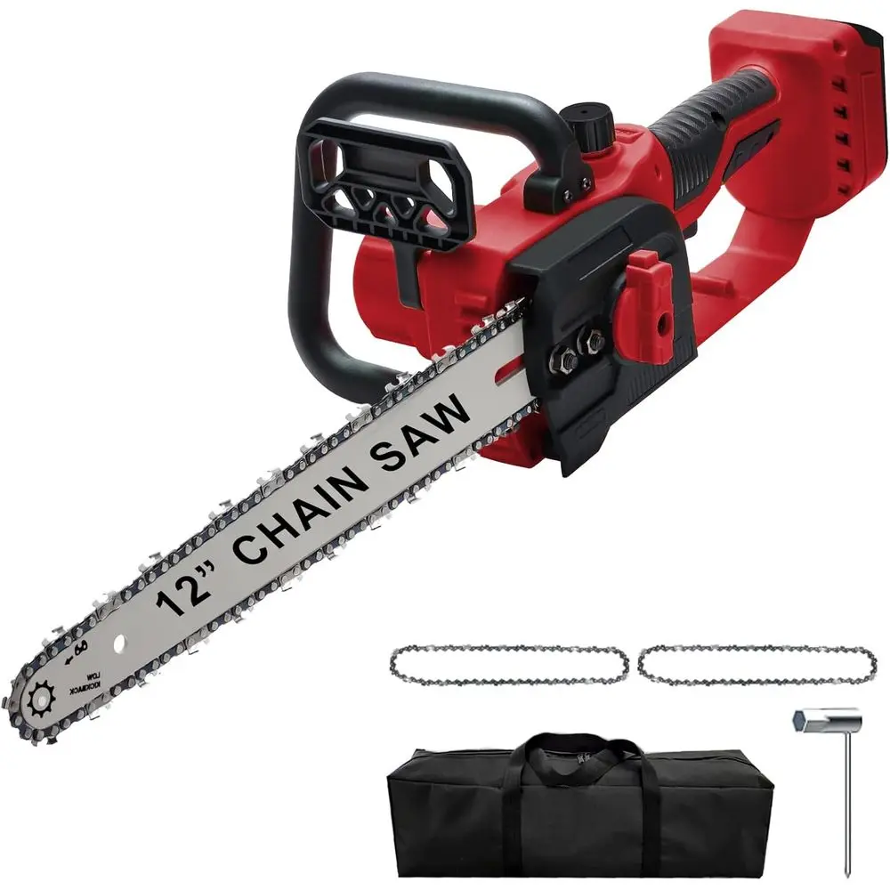 Chainsaw Cordless for Milwaukee M18 18V Battery (Battery NOT Included) with 2 PCS 12-Inch Chainsaw Chain for Wood Cutting, Tree
Chainsaw Cordless for Milwaukee M18 18V Battery (Battery NOT Included) with 2 PCS 12-Inch Chainsaw Chain for Wood Cutting, Tree