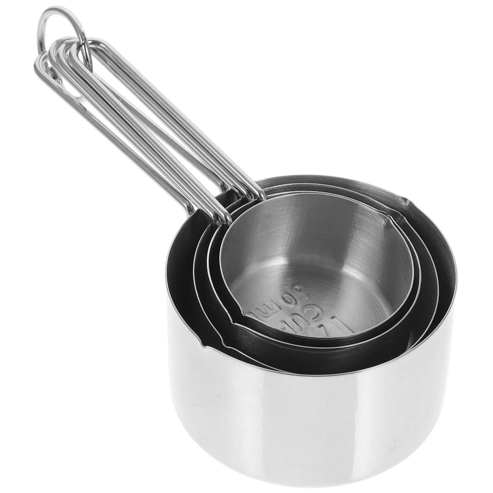 4 Pcs Measuring Cups Spoon Set Stainless Steel Kitchen Baking Tool Graduated Scale Home Practical Easy Use Clean
4 Pcs Measuring Cups Spoon Set Stainless Steel Kitchen Baking Tool Graduated Scale Home Practical Easy Use Clean