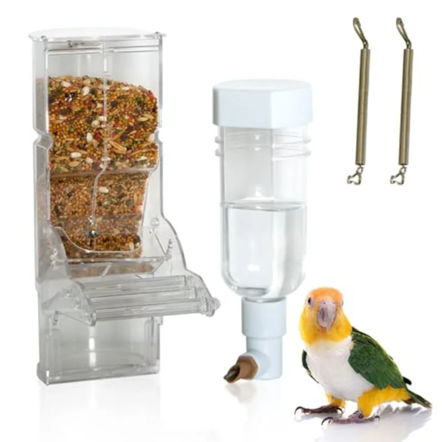 【Spot goods】No Mess Automatic Bird Feeder and Water Dispenser Set Transparent Parrot Cage Accessories - Food Container and Drin
【Spot goods】No Mess Automatic Bird Feeder and Water Dispenser Set Transparent Parrot Cage Accessories - Food Container and Drin