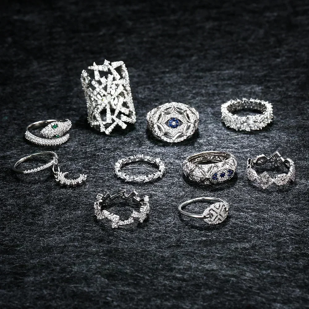 LI KI High Quality 925 Silver And Eye Of Evil Ring Personalized Versatile Elegant Jewelry Gifts For Friends
LI KI High Quality 925 Silver And Eye Of Evil Ring Personalized Versatile Elegant Jewelry Gifts For Friends