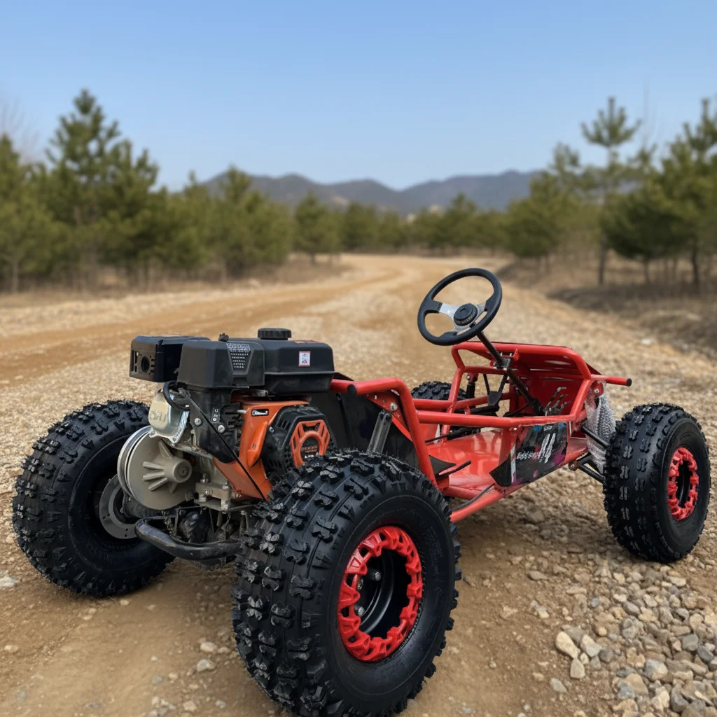 Steering Wheel 212cc Gas-Powered 8/10-Inch Tires Drift Go-Kart With Differential And Dual Disc Brake System Adults Children Kart
Steering Wheel 212cc Gas-Powered 8/10-Inch Tires Drift Go-Kart With Differential And Dual Disc Brake System Adults Children Kart