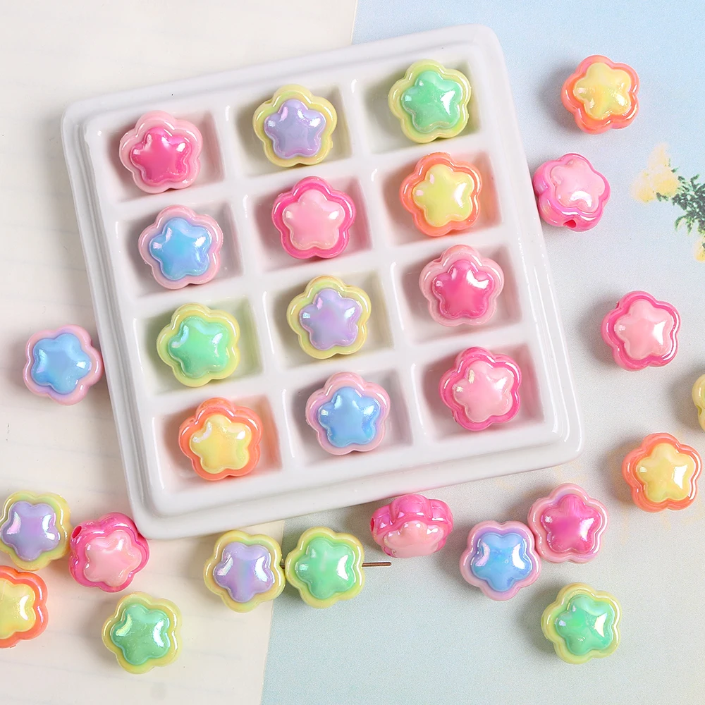 10pcs Acrylic Candy Color Flower Beads For Diy Handiwork Necklace Bracelet Cell Phone Chain Loose Beads Jewelry Accessories
10pcs Acrylic Candy Color Flower Beads For Diy Handiwork Necklace Bracelet Cell Phone Chain Loose Beads Jewelry Accessories