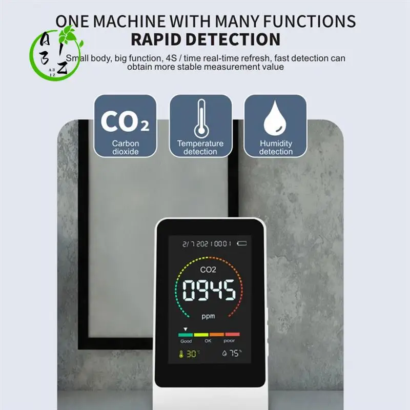 A31Z-1Set 3 в 1 измеритель CO2 умный цифровой датчик качества воздуха тестер температуры и влажности монитор качества воздуха (белый)
A31Z-1Set 3 в 1 измеритель CO2 умный цифровой датчик качества воздуха тестер температуры и влажности монитор качества воздуха (белый)