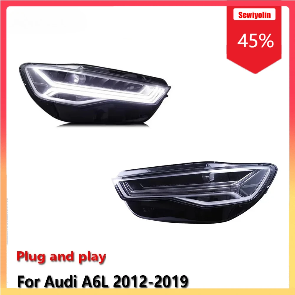 Автомобильные лампы, фары в сборе для Audi A6L 2012-2019, противотуманные DRL, стоп-сигналы поворота, Plug and Play
Автомобильные лампы, фары в сборе для Audi A6L 2012-2019, противотуманные DRL, стоп-сигналы поворота, Plug and Play