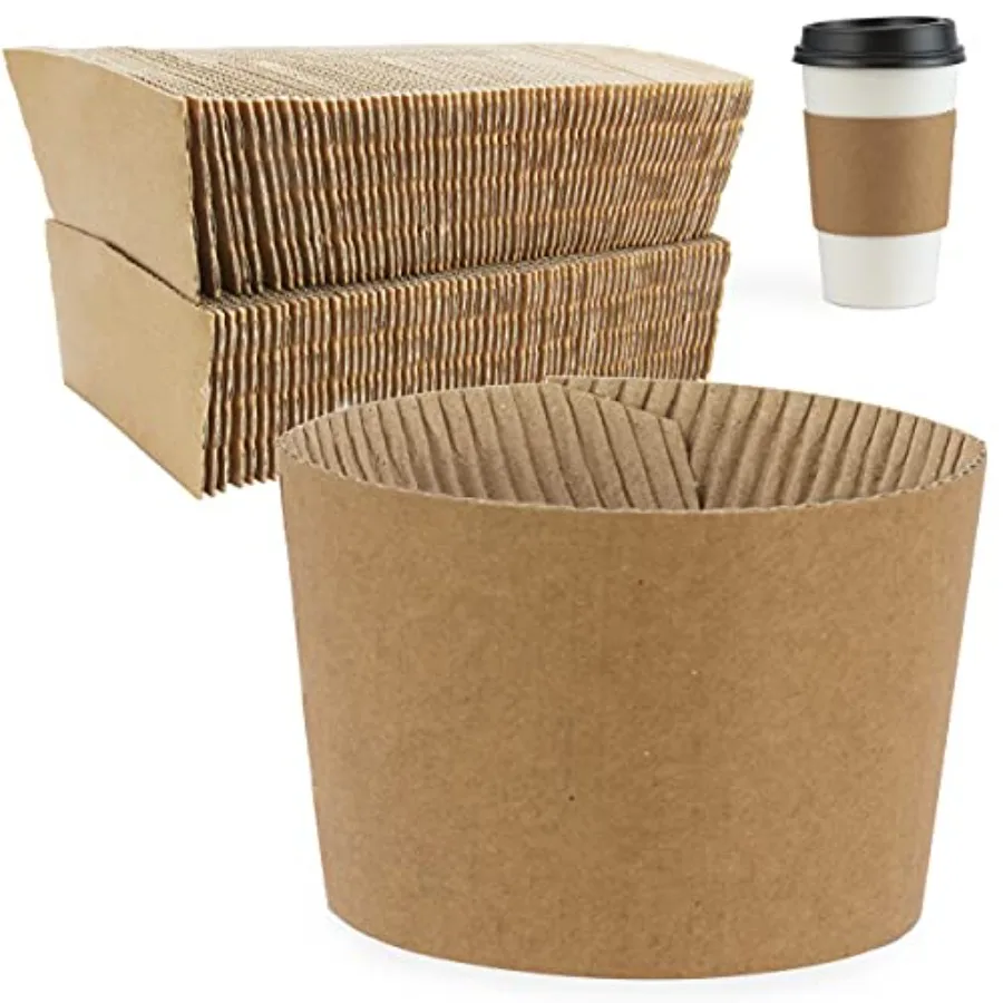 100 Pack Coffee Sleeves for 8 oz Coffee Cups, Hot Cup Sleeves Disposable for Hot Drinks, Coffee Cup Sleeves Bulk, Beverage Insu
100 Pack Coffee Sleeves for 8 oz Coffee Cups, Hot Cup Sleeves Disposable for Hot Drinks, Coffee Cup Sleeves Bulk, Beverage Insu