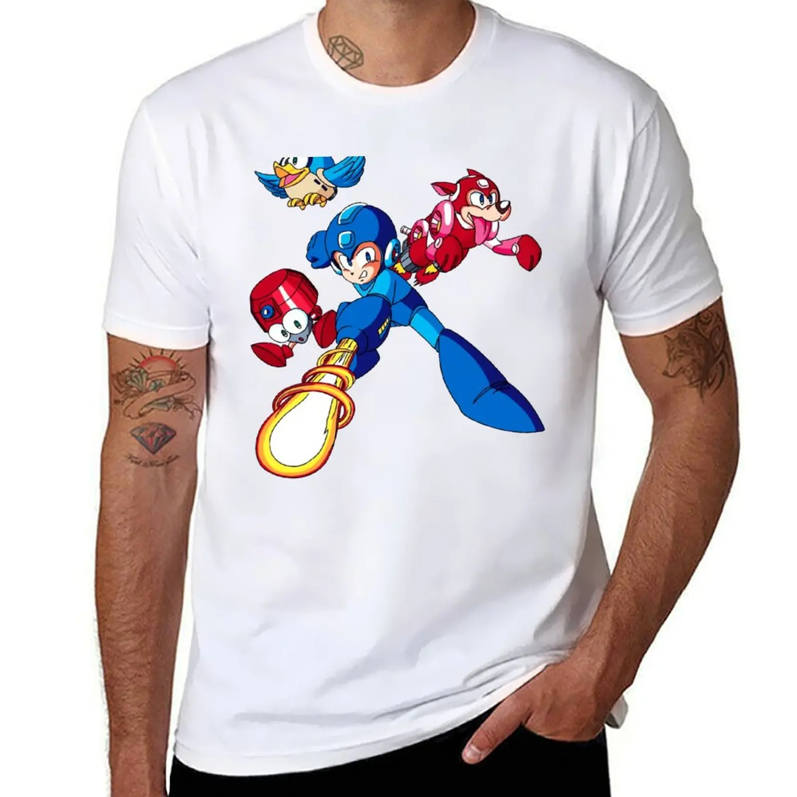 Mega Man, Rush, Beat, and Eddy 2 T-Shirt t shirts for man graphic tees anime tshirt T-Shirt
Mega Man, Rush, Beat, and Eddy 2 T-Shirt t shirts for man graphic tees anime tshirt T-Shirt