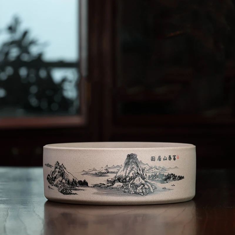 Zanghutianxia Tea Set Large Tea Wash Purple Sand Stoneware Cup Wash Tea Bowl Washing Utensils Tea Ceremony Utensils Tea Washing
Zanghutianxia Tea Set Large Tea Wash Purple Sand Stoneware Cup Wash Tea Bowl Washing Utensils Tea Ceremony Utensils Tea Washing