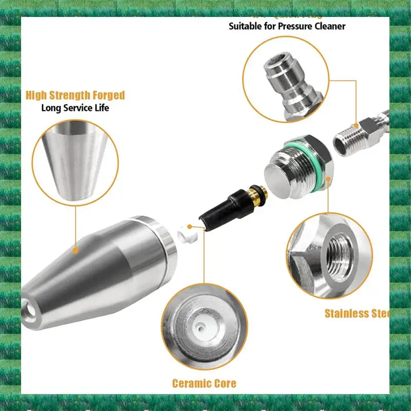 B76A 1 Pcs High Pressure Nozzle For Hot And Cold Water Rotating Nozzle 1/4 Inch Quick Connect Orifice
B76A 1 Pcs High Pressure Nozzle For Hot And Cold Water Rotating Nozzle 1/4 Inch Quick Connect Orifice