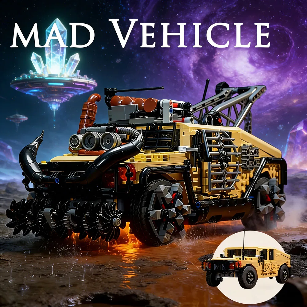 Technical 2069pcs Max Hummer Car Building Blocks Wild Apocalyptic Tank Off-road Vehicle Assembly Bricks Toys for Adults Gifts
Technical 2069pcs Max Hummer Car Building Blocks Wild Apocalyptic Tank Off-road Vehicle Assembly Bricks Toys for Adults Gifts