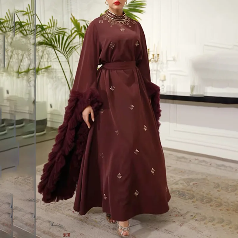 Light luxury long dress personalized mesh ruffle edge loose pendulum dress fashionable simple luxury temperament elegant high-en
Light luxury long dress personalized mesh ruffle edge loose pendulum dress fashionable simple luxury temperament elegant high-en