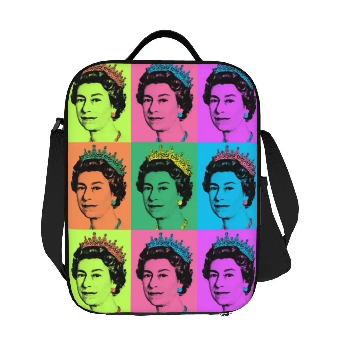 Custom Queen Elizabeth II England Pop Thermal Insulated Lunch Bag Royal United Kingdom Portable Lunch Tote Bento Food Box
Custom Queen Elizabeth II England Pop Thermal Insulated Lunch Bag Royal United Kingdom Portable Lunch Tote Bento Food Box