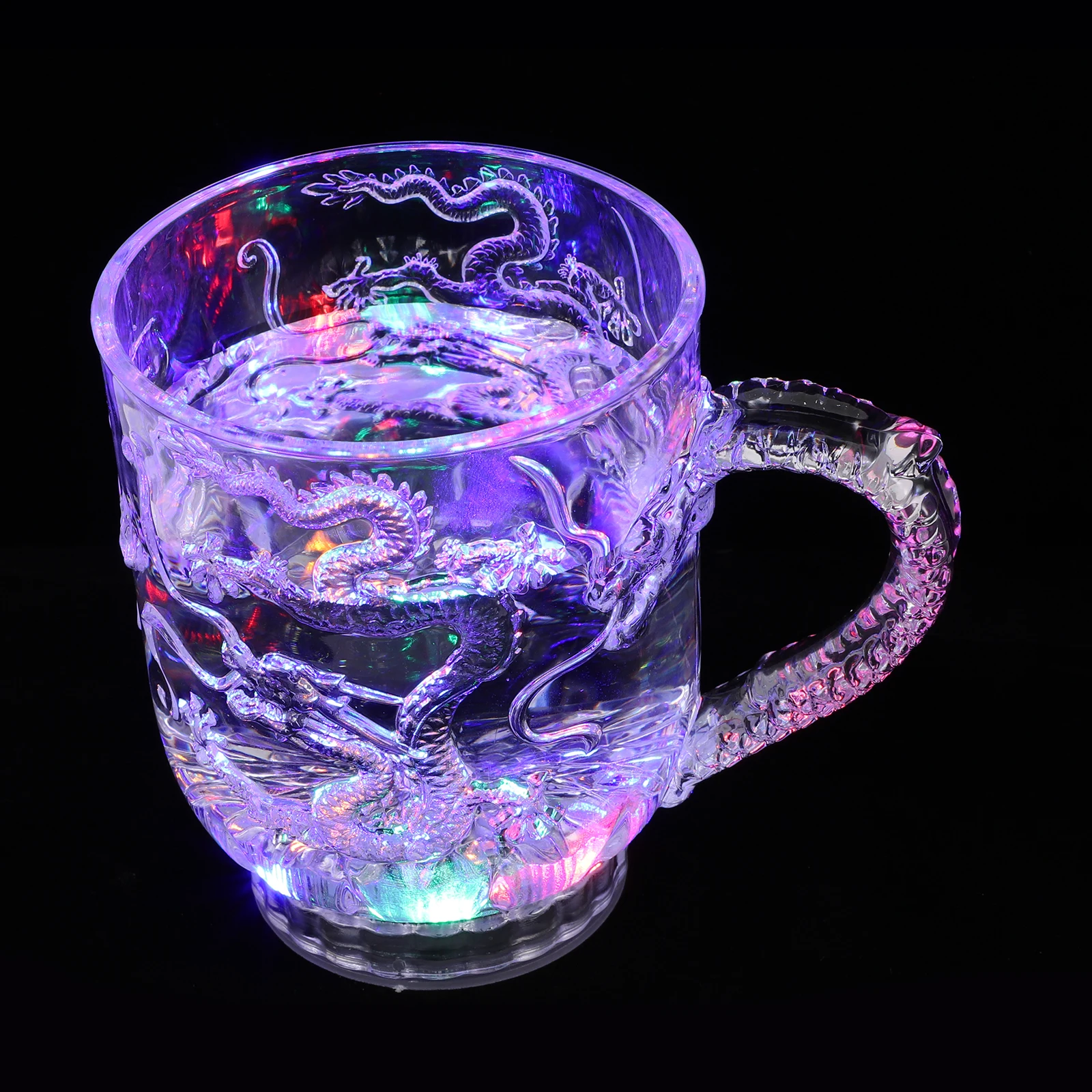 Color Changing Acrylic Coffee Tea Sensitive Drink Novelty Dragon Sensitive Mug Handle Flashing Glass Water Party
Color Changing Acrylic Coffee Tea Sensitive Drink Novelty Dragon Sensitive Mug Handle Flashing Glass Water Party