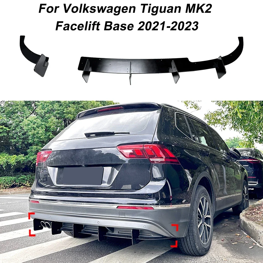 for 2021-2023 Volkswagen Tiguan MK2 Bright Black 3pcs High Quality Car Spoiler Rear Blade Tail Lip Rear Lip Modification
for 2021-2023 Volkswagen Tiguan MK2 Bright Black 3pcs High Quality Car Spoiler Rear Blade Tail Lip Rear Lip Modification