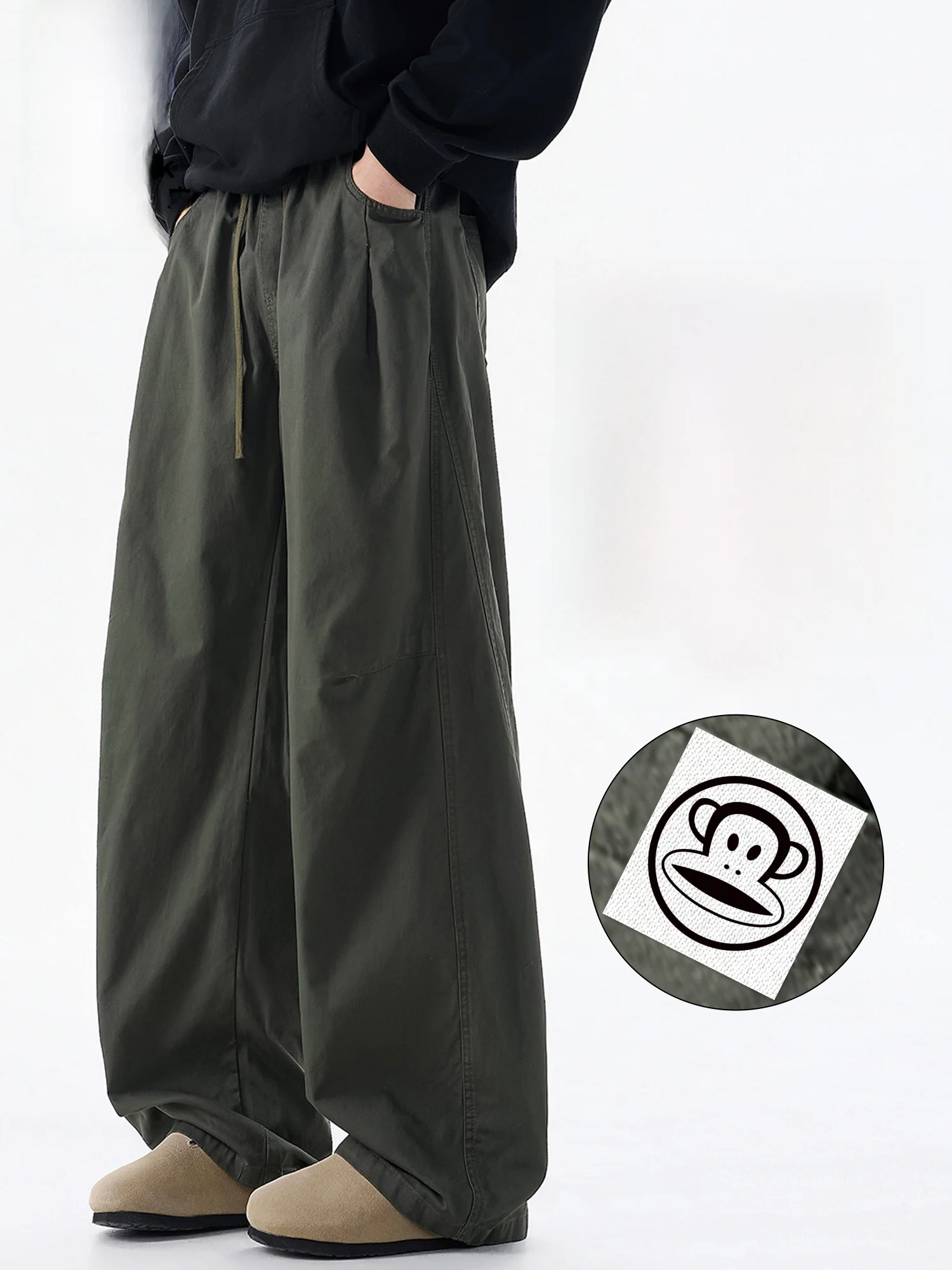 PaulFrank Military een Workwear Casual Pants Men Loose Straight Leg Wide Knife Pants Spring Casual Trousers for Men
PaulFrank Military een Workwear Casual Pants Men Loose Straight Leg Wide Knife Pants Spring Casual Trousers for Men