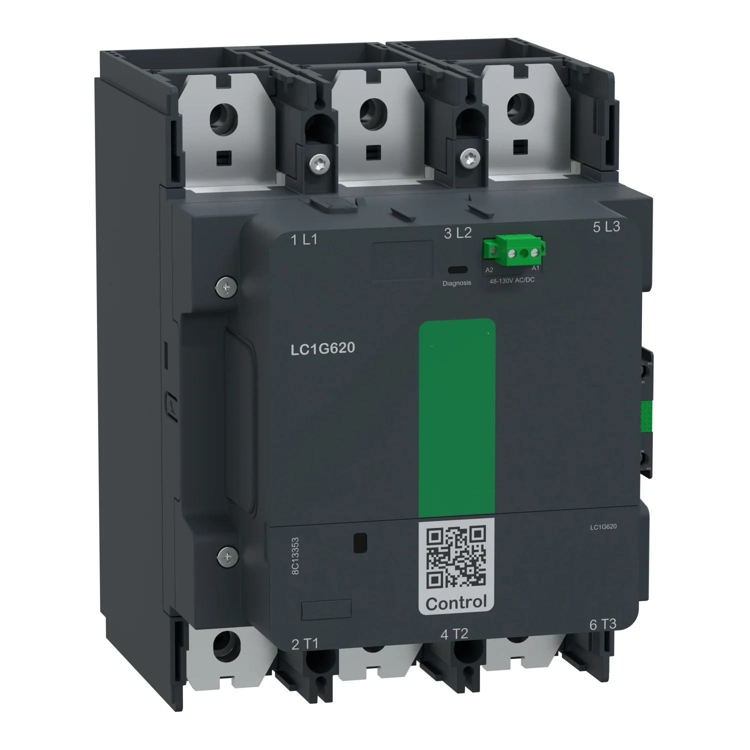 Contactor LC1D620E7C new model LC1G620EHEC TeSys G 620A 3P 48-130VAC/DC 50/60Hz
Contactor LC1D620E7C new model LC1G620EHEC TeSys G 620A 3P 48-130VAC/DC 50/60Hz