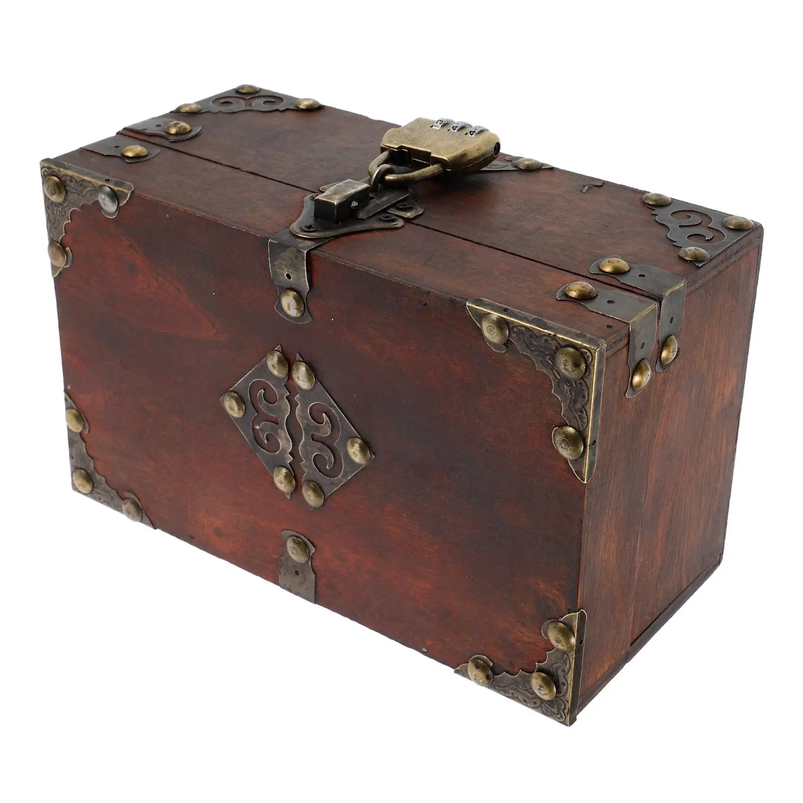 Jewelry Box Storage Chest with Lock Square Decorative Case Treasure Container Wooden Distressed Finish Storage
Jewelry Box Storage Chest with Lock Square Decorative Case Treasure Container Wooden Distressed Finish Storage