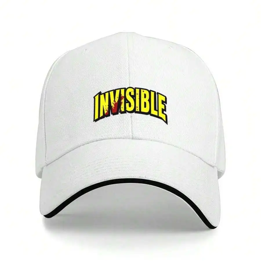 White Adjustable Baseball Cap For Men Featuring Bold Yellow Invisible Graphic, Lightweight Polyester, Ideal For Sports And
White Adjustable Baseball Cap For Men Featuring Bold Yellow Invisible Graphic, Lightweight Polyester, Ideal For Sports And